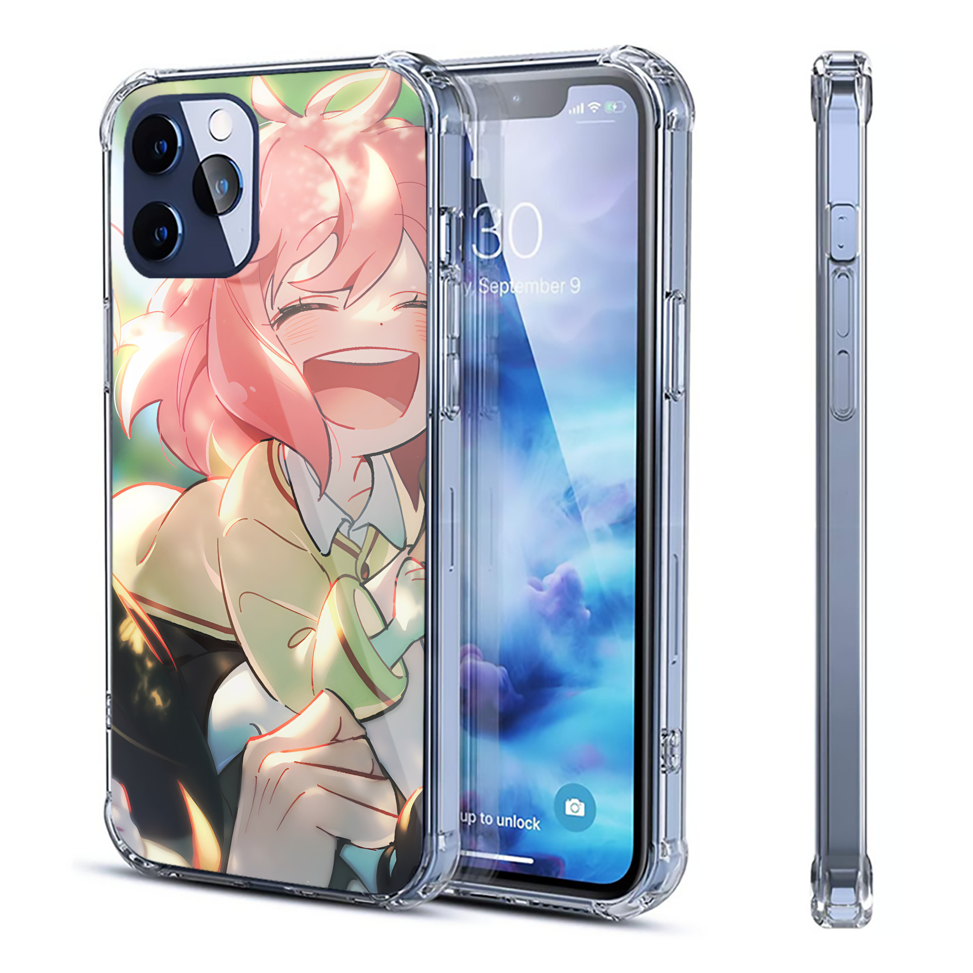 （画像用） SPY×FAMILY间谍家家酒 【iPhone 12シリーズ対応】透明スマホケース（クリアソフトケース）